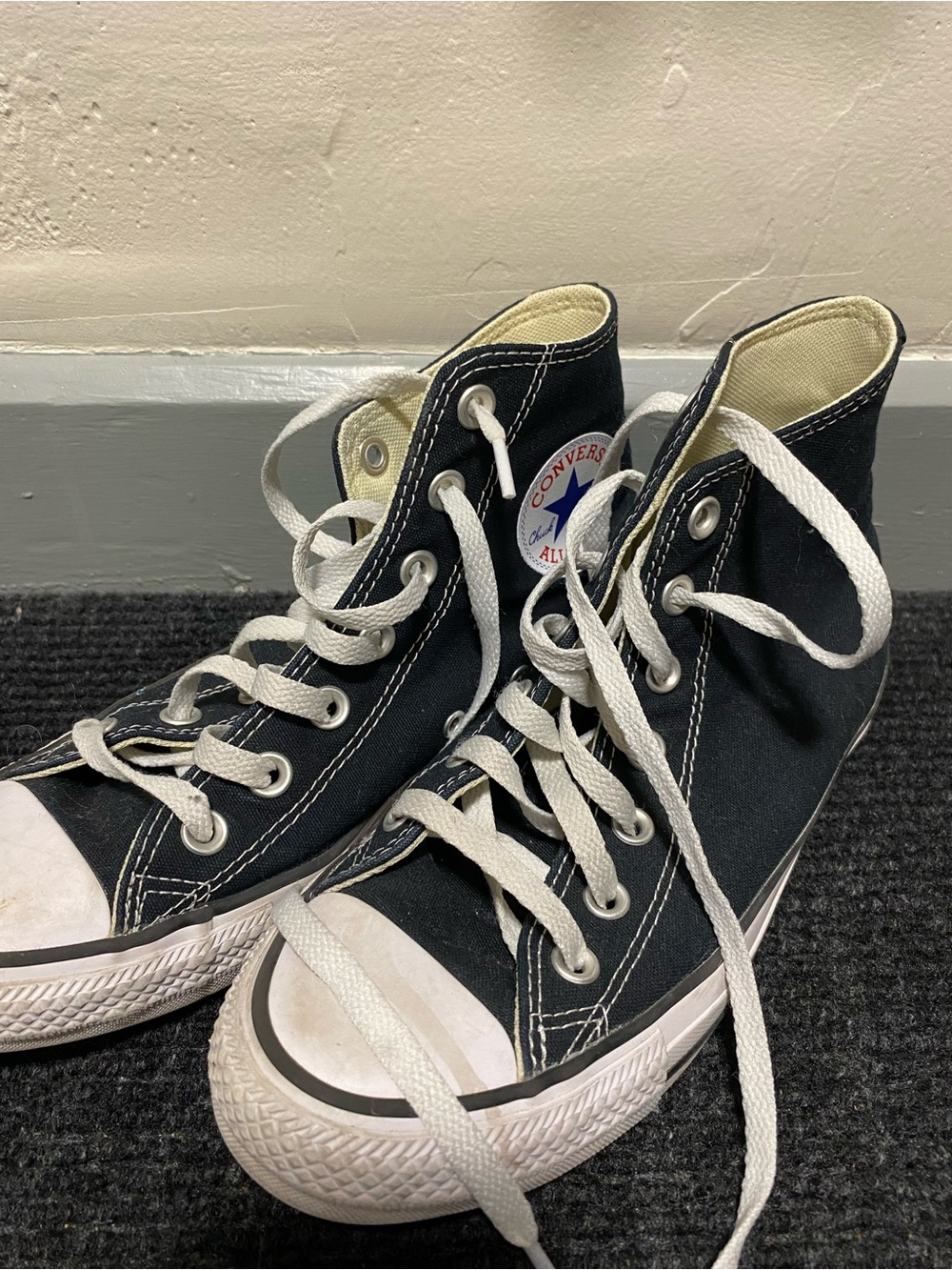 Converse High Top Sneakers - Black and White
